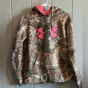 Under Armour Camo Hoodie - Pink Logo